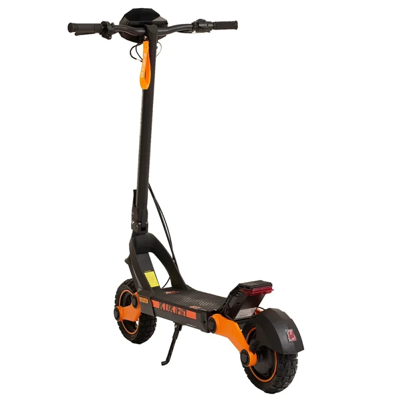 Kukirin G3 detalhe da roda traseira e travão de disco