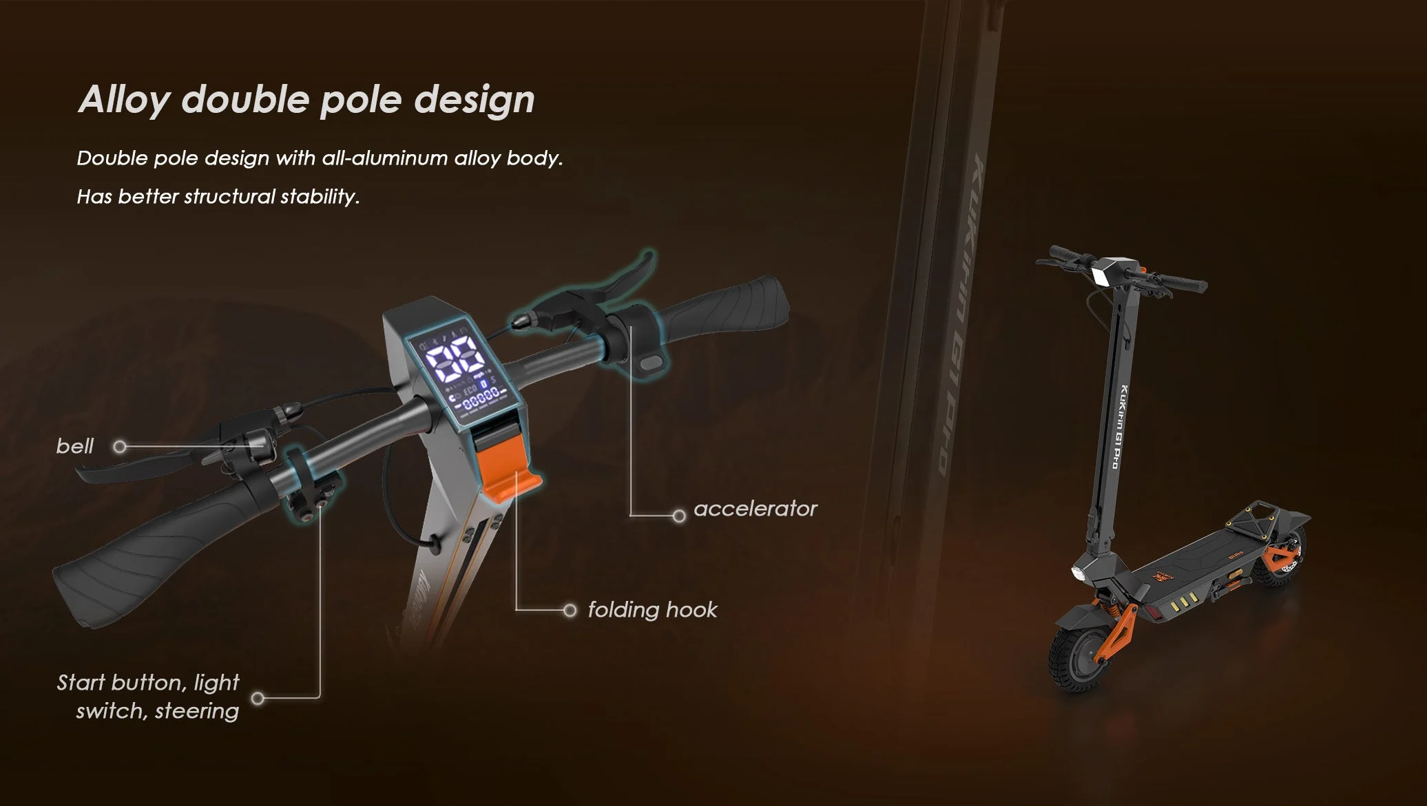 Scooter elétrica Kukirin G1 Pro