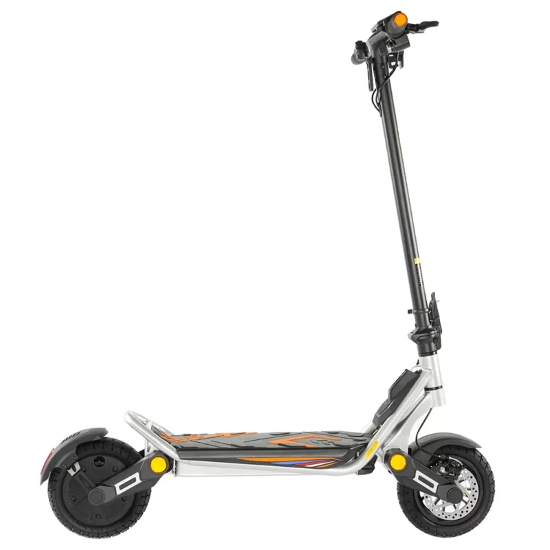 Trotinete elétrica Kukirin A1 dobrada para transporte