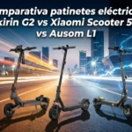 Comparativo de trotinetes elétricas