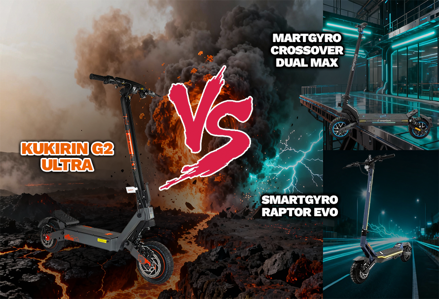 Kukirin G2 Ultra trotinete offroad potente vista lateral