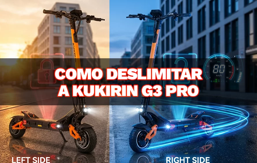 Painel digital e botões da KuKirin G3 Pro