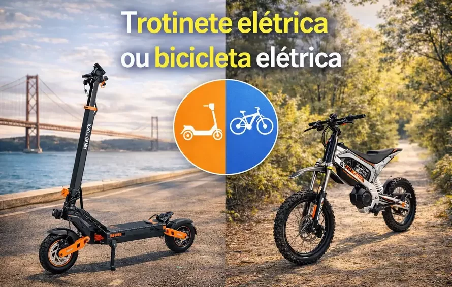 Trotinete elétrica ou bicicleta elétrica