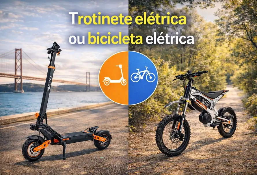 Trotinete elétrica ou bicicleta elétrica