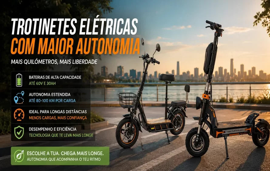 Trotinetes com maior autonomia