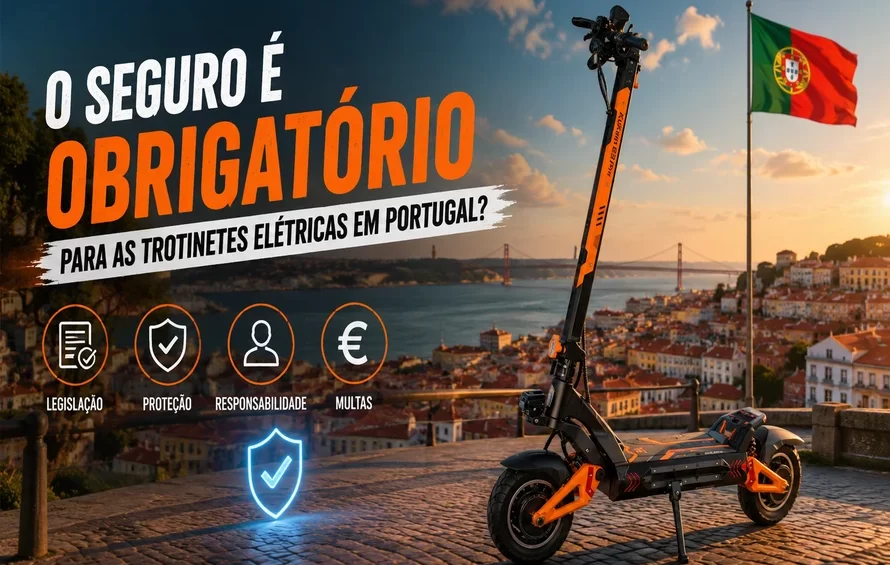 O seguro é obrigatório para as trotinetes