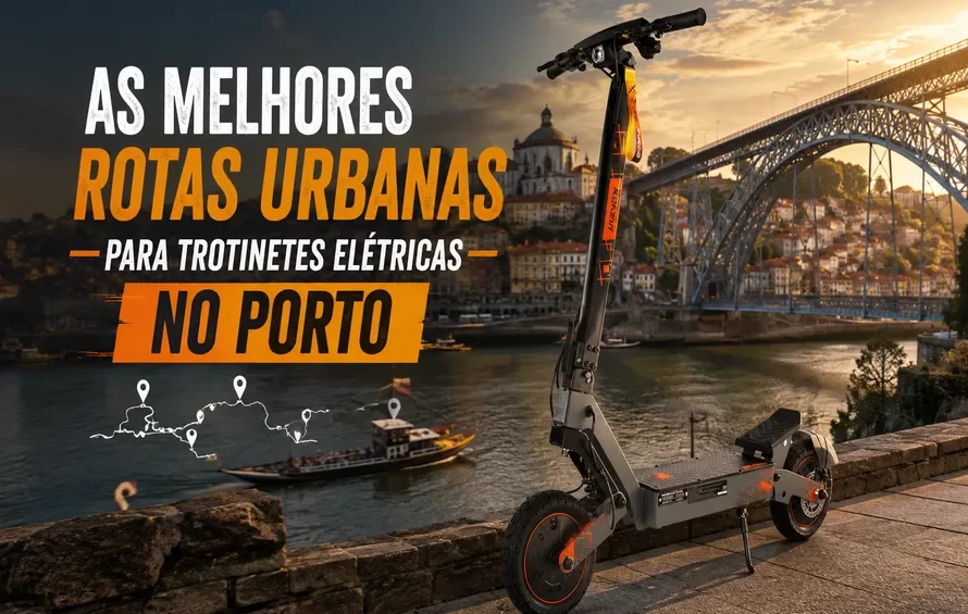 melhores rotas urbanas para trotinetes no Porto