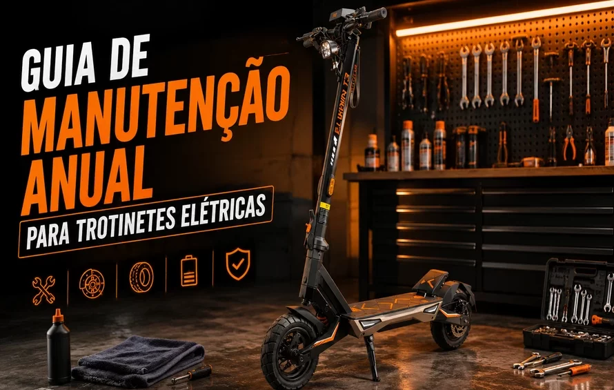 Guia de manutenção para trotinetes