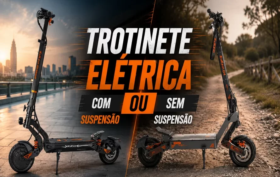 Trotinete com ou sem suspensão
