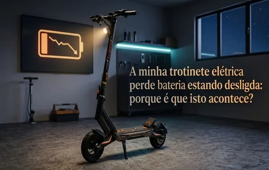 trotinete perde bateria estando desligada: porque é que isto acontece?