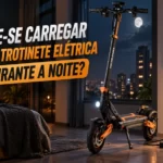 Pode-se carregar uma trotinete durante a noite?