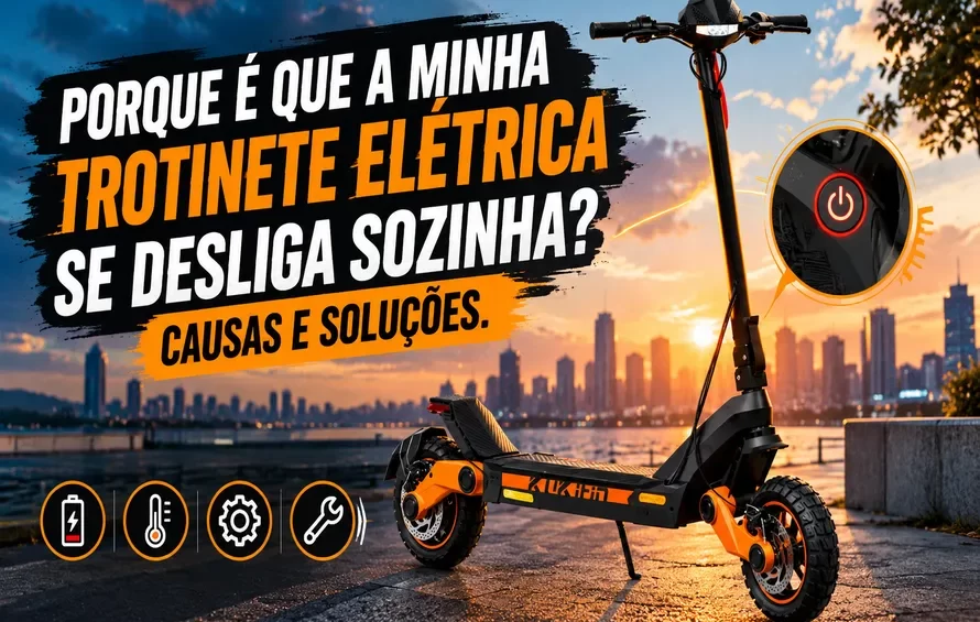 Porque é que a minha trotinete se desliga sozinha? Causas e soluções