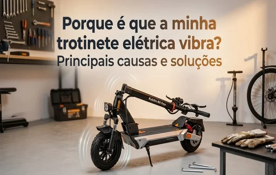 Porque é que a minha trotinete vibra? causas e soluções