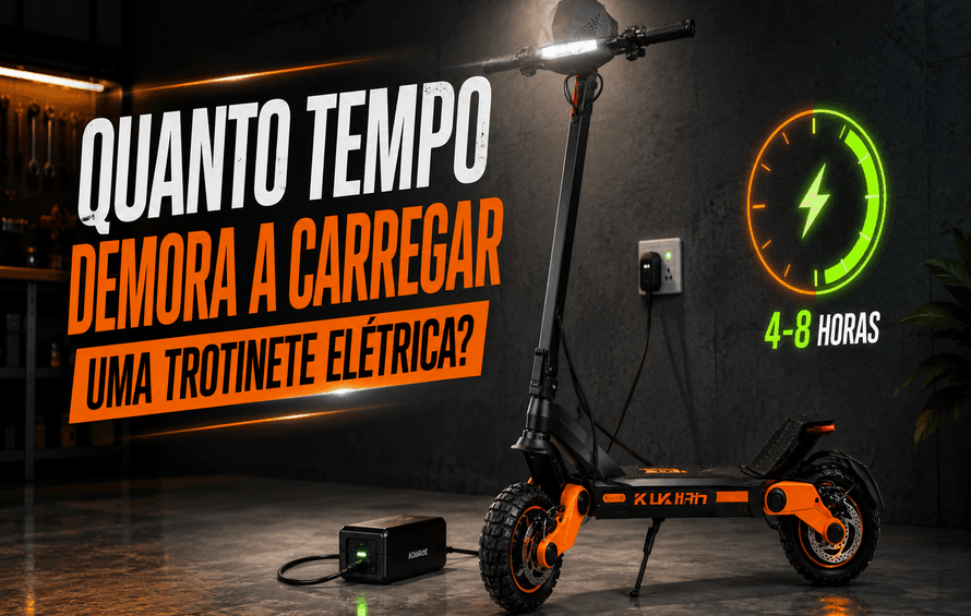 Quanto tempo demora a carregar uma trotinete?