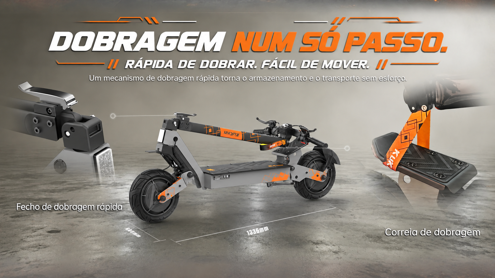 Sistema de dobragem rápida da KuKirin G4 Ultra